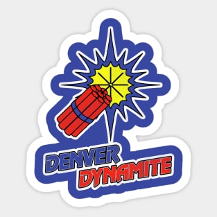 Defunct Denver Dynamite Football Team Sticker